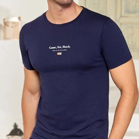 T-shirt ανδρικό 100% βαμβακερό